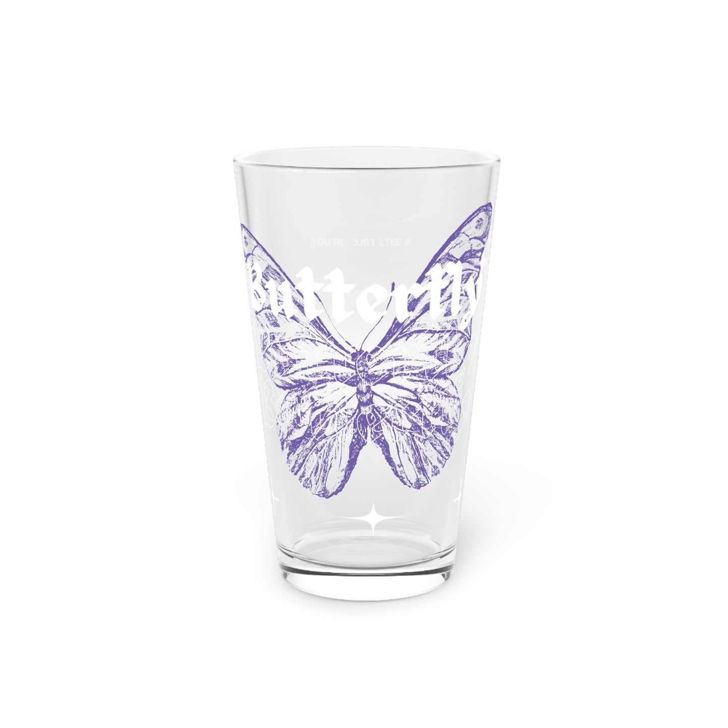 BTS Butterfly Lyric Pint Glass