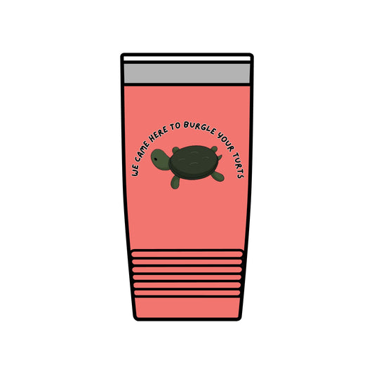 Over the Garden Wall 20oz Insulated Tumbler — "We Came Here to Burgle Your Turts"