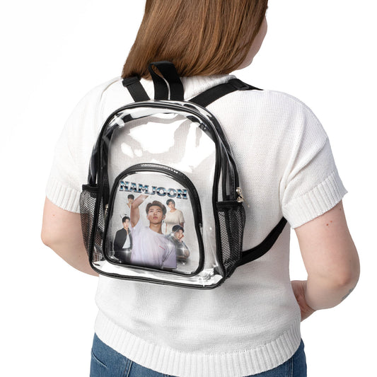 Namjoon Clear Stadium Backpack — Concert-Ready Clear Backpack for Fans