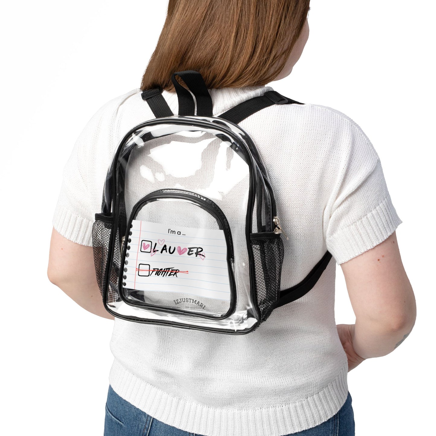 Laufey Clear Stadium Backpack — Concert-Ready Clear Backpack for Fans