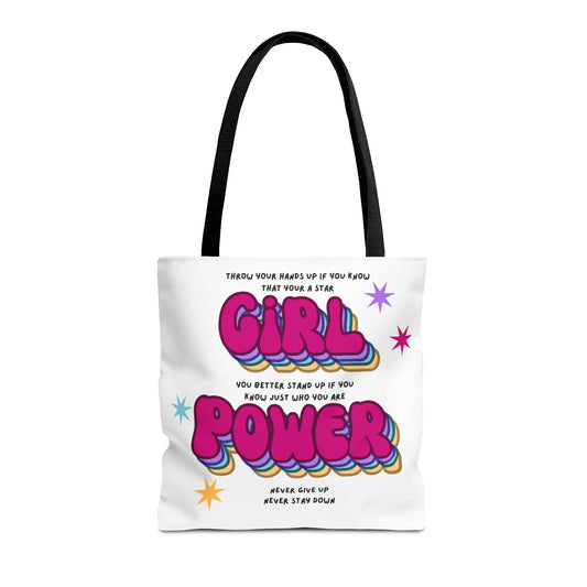 Cheetah Girls "Girl Power" Lyrics Tote Bag — Retro 2000s Fan Tote