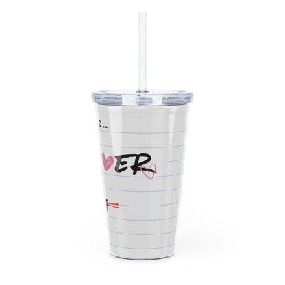 Laufey Fan Plastic Tumbler with Straw — Music-Inspired Acrylic Travel Cup