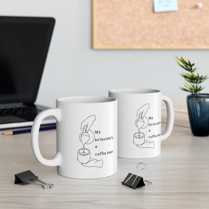 Coffee Bean Birthstone 11oz Mug