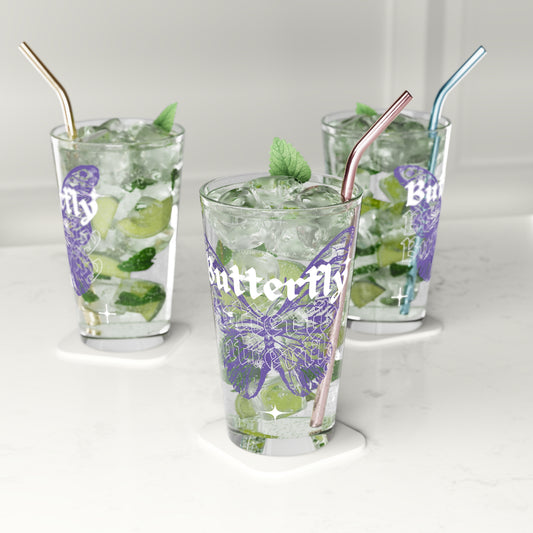 BTS Butterfly Lyric Pint Glass