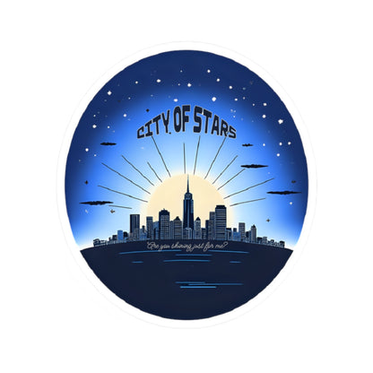 La La Land City of Stars Kiss-Cut Sticker