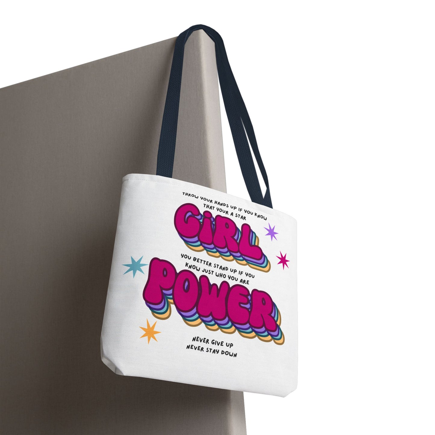 Cheetah Girls "Girl Power" Lyrics Tote Bag — Retro 2000s Fan Tote