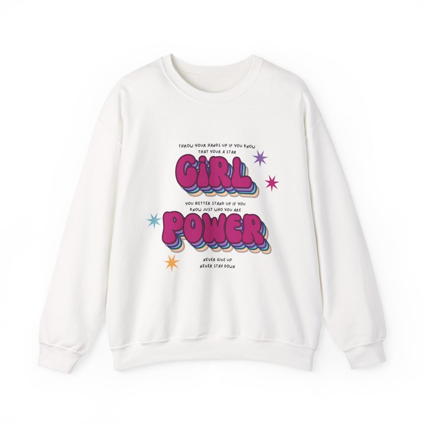 Cheetah Girls "Girl Power" Lyrics Crewneck Sweatshirt