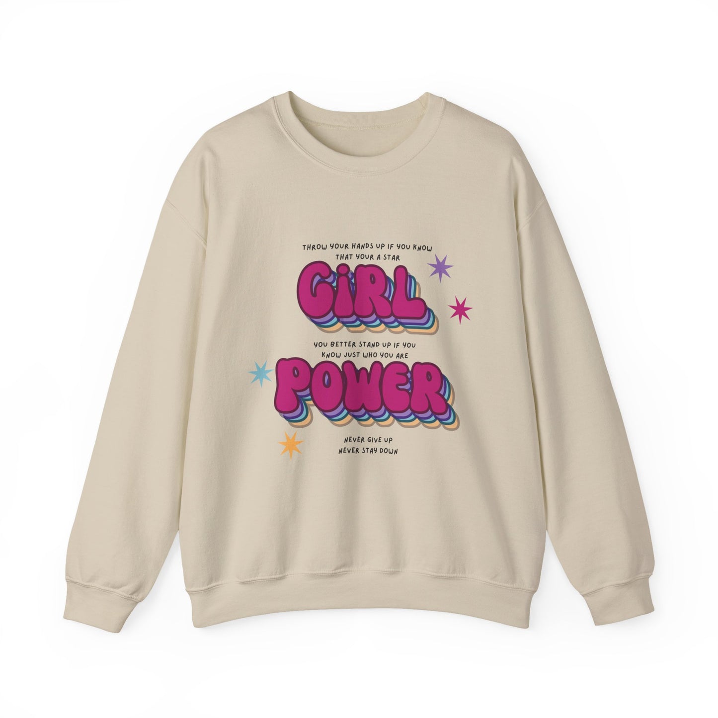 Cheetah Girls "Girl Power" Lyrics Crewneck Sweatshirt