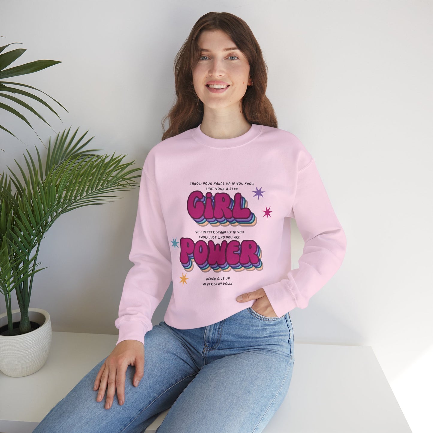 Cheetah Girls "Girl Power" Lyrics Crewneck Sweatshirt