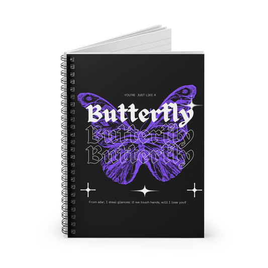 BTS Suga Butterfly Lyric Spiral Notebook