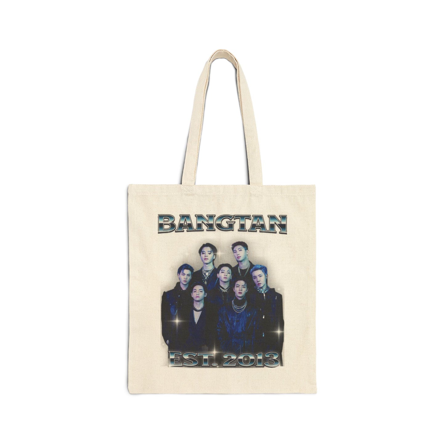 BTS Vintage Portrait Graphic Canvas Tote