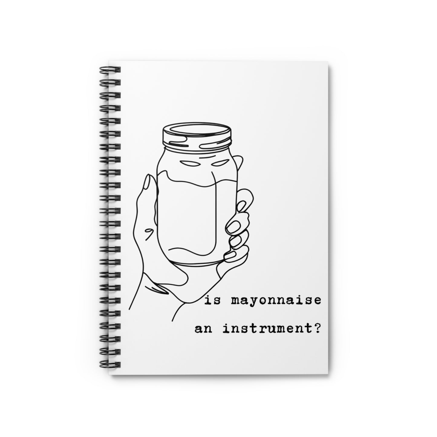 Patrick Star "Is mayonnaise an instrument?" Quote Spiral Notebook