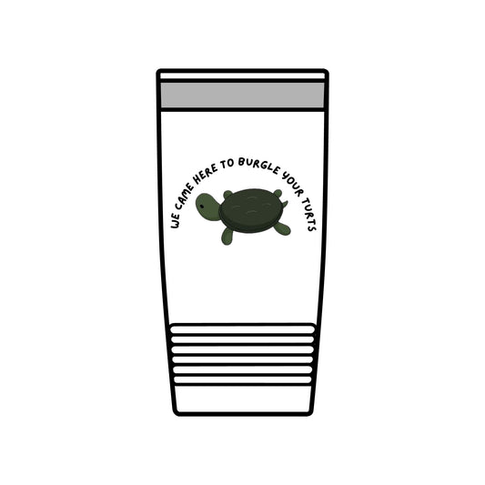Over the Garden Wall 20oz Insulated Tumbler — "We Came Here to Burgle Your Turts"