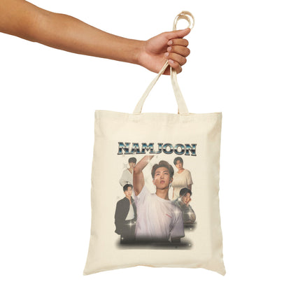 Namjoon Vintage Portrait Graphic Canvas Tote