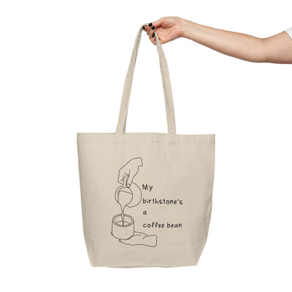 Tote Bag Coffee Bean Birthstone Design