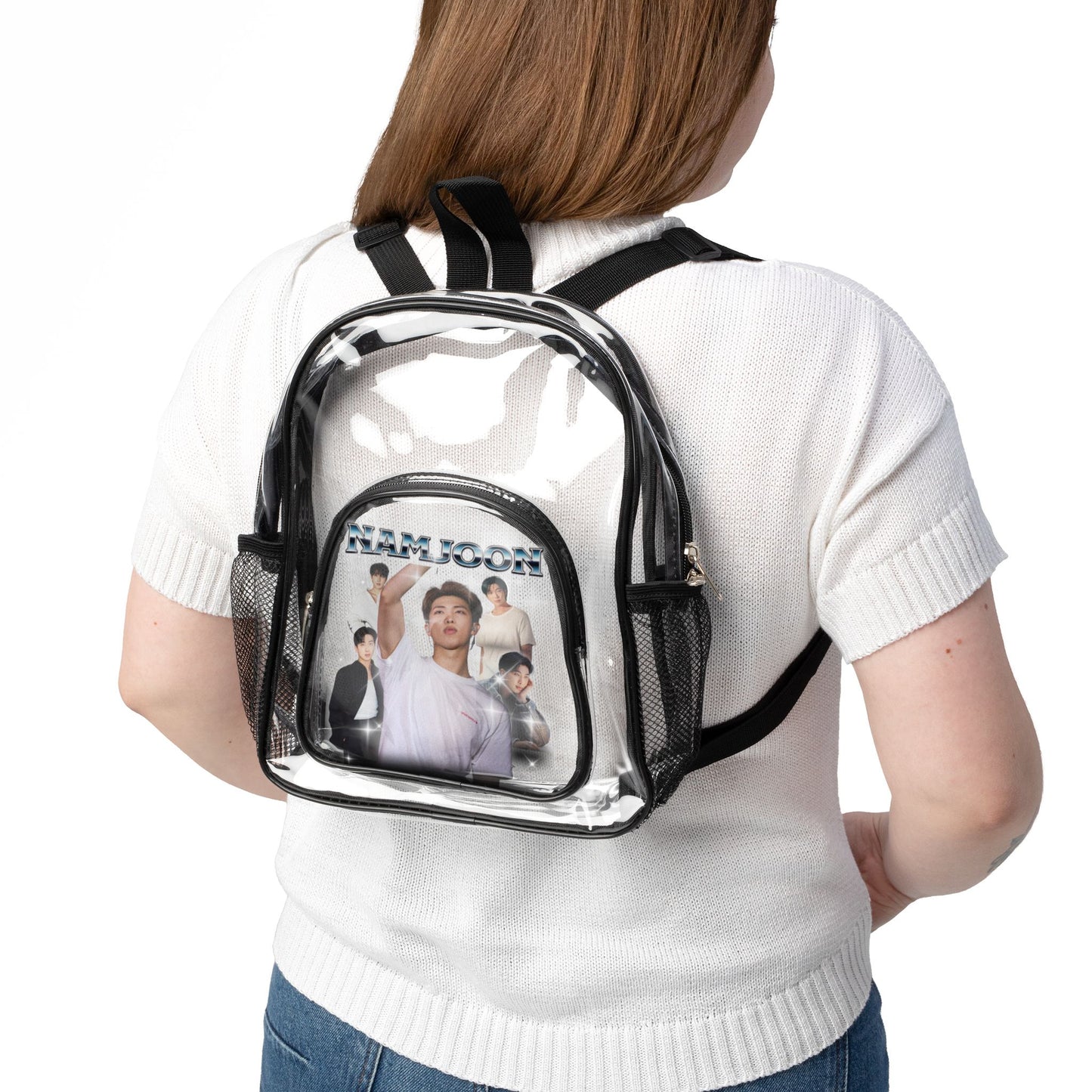 Namjoon Clear Stadium Backpack — Concert-Ready Clear Backpack for Fans