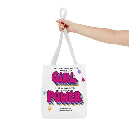 Cheetah Girls "Girl Power" Lyrics Tote Bag — Retro 2000s Fan Tote