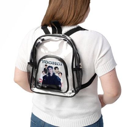 Yoongi Clear Stadium Backpack — Concert-Ready Clear Backpack for Fans