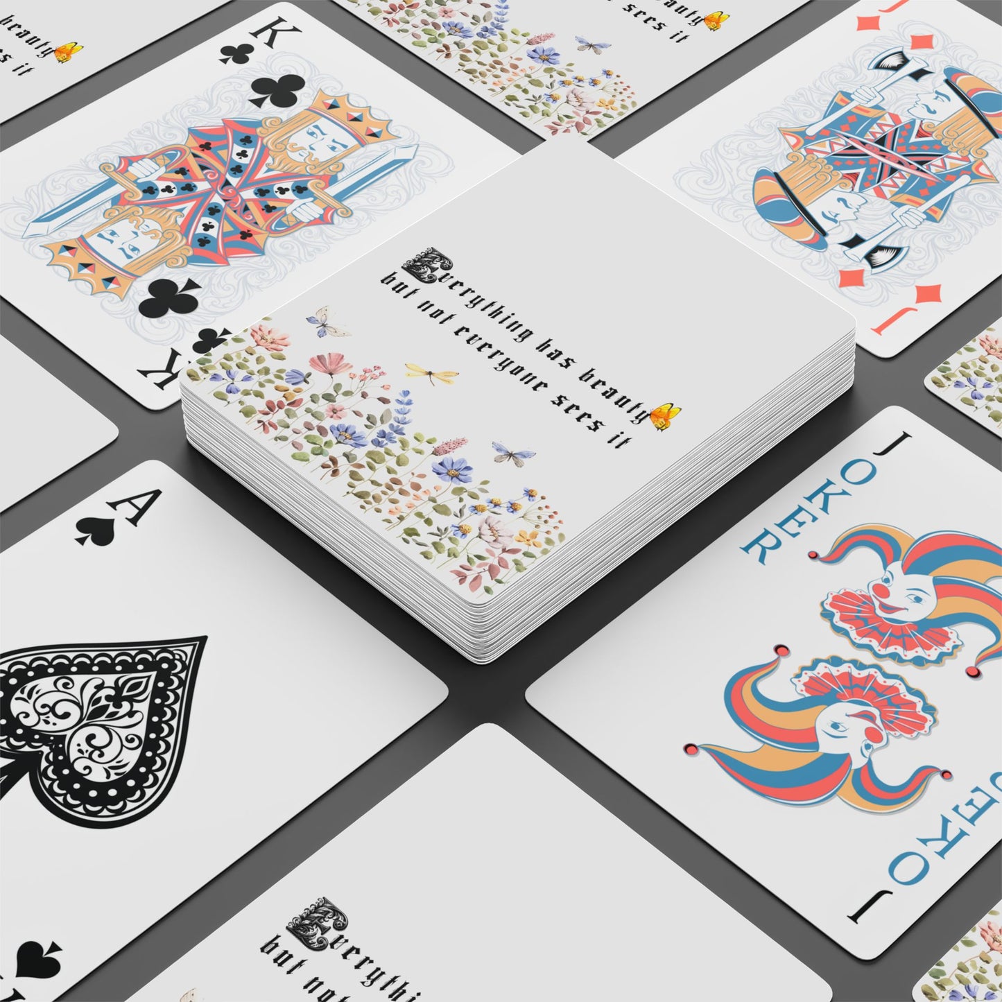 Edward Scissorhands Quote Poker Playing Cards — “Everything Has Beauty” Card Deck