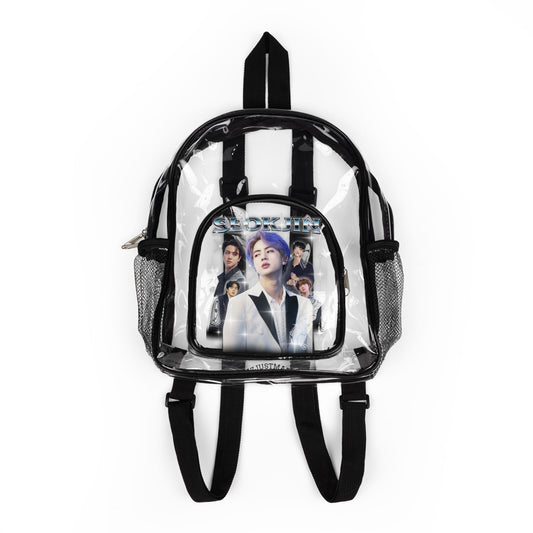 Seokjin Clear Stadium Backpack — Concert-Ready Clear Backpack for Fans