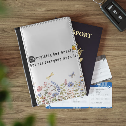 Passport Cover — “Everything Has Beauty, But Not Everyone Sees It” Edward Scissorhands Quote