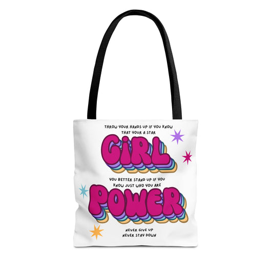 Cheetah Girls "Girl Power" Lyrics Tote Bag — Retro 2000s Fan Tote