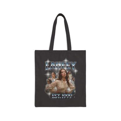 'Laufey' Vintage Portrait Graphic Canvas Tote for Laufey Fans