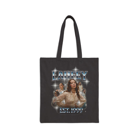 'Laufey' Vintage Portrait Graphic Canvas Tote for Laufey Fans