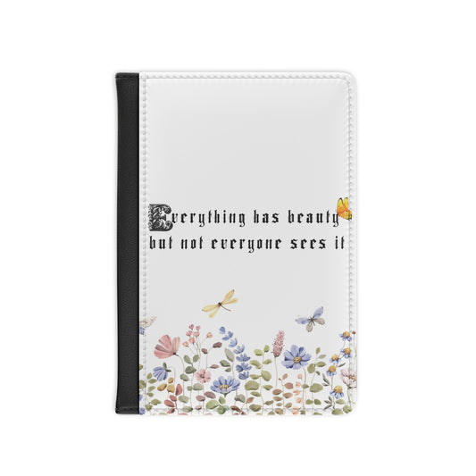 Passport Cover — “Everything Has Beauty, But Not Everyone Sees It” Edward Scissorhands Quote