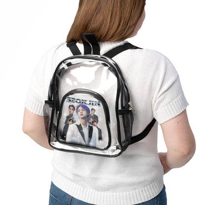 Seokjin Clear Stadium Backpack — Concert-Ready Clear Backpack for Fans
