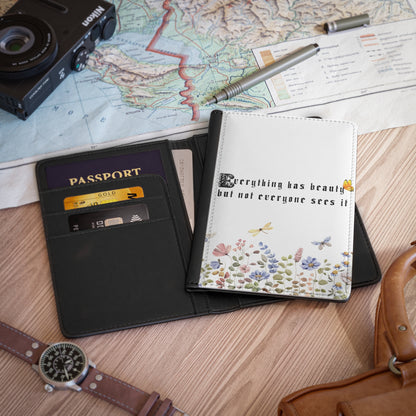 Passport Cover — “Everything Has Beauty, But Not Everyone Sees It” Edward Scissorhands Quote
