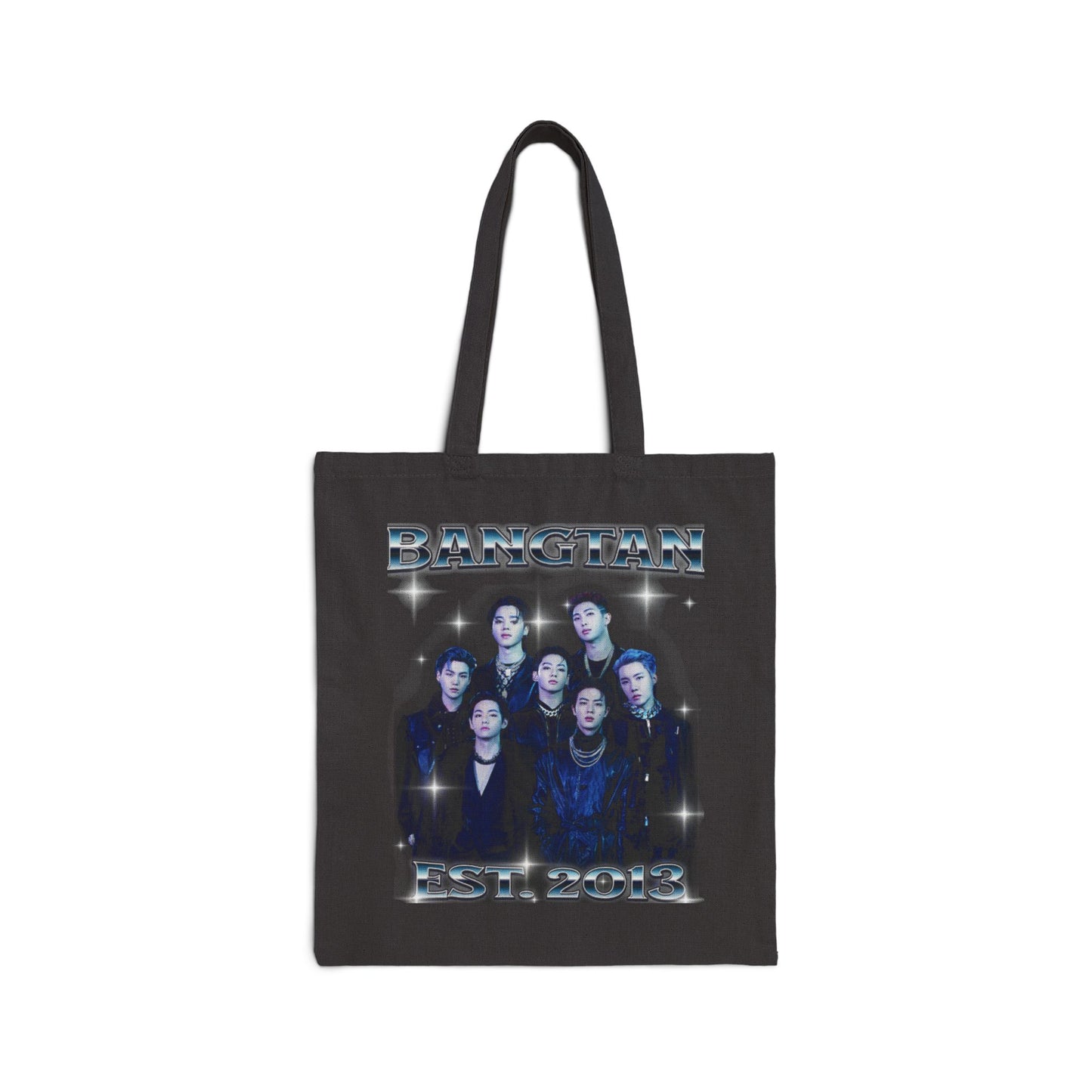 BTS Vintage Portrait Graphic Canvas Tote