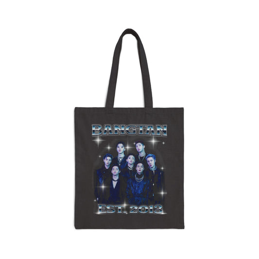 BTS Vintage Portrait Graphic Canvas Tote