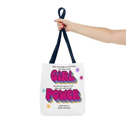 Cheetah Girls "Girl Power" Lyrics Tote Bag — Retro 2000s Fan Tote