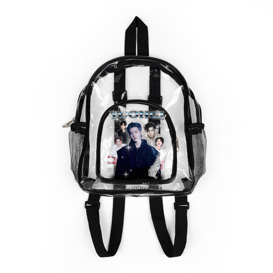 Yoongi Clear Stadium Backpack — Concert-Ready Clear Backpack for Fans