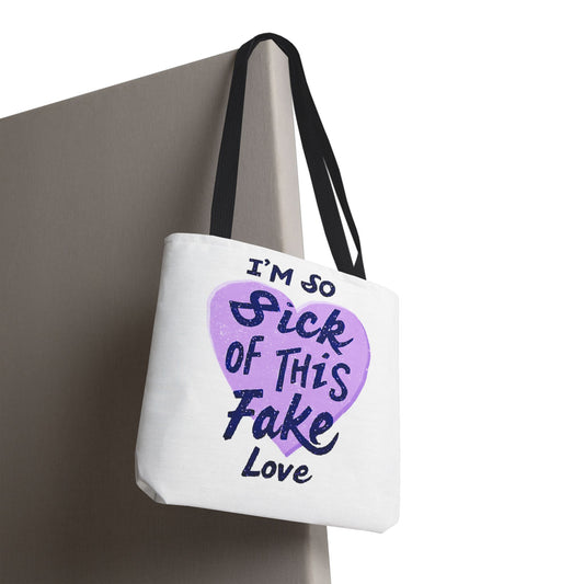 Fake Love Lyric BTS Tote Bag