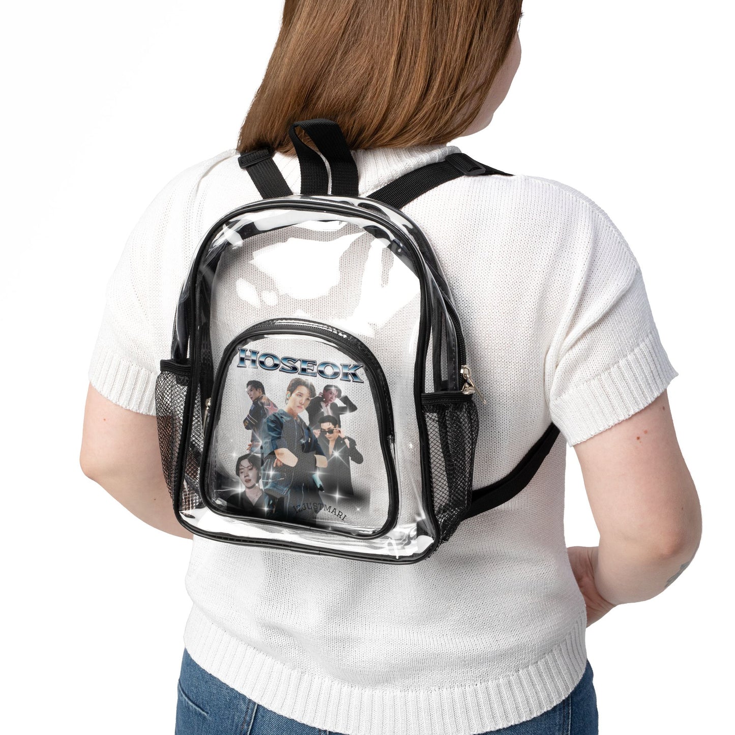 Hoseok Clear Stadium Backpack — Concert-Ready Clear Backpack for Fans