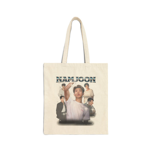 Namjoon Vintage Portrait Graphic Canvas Tote