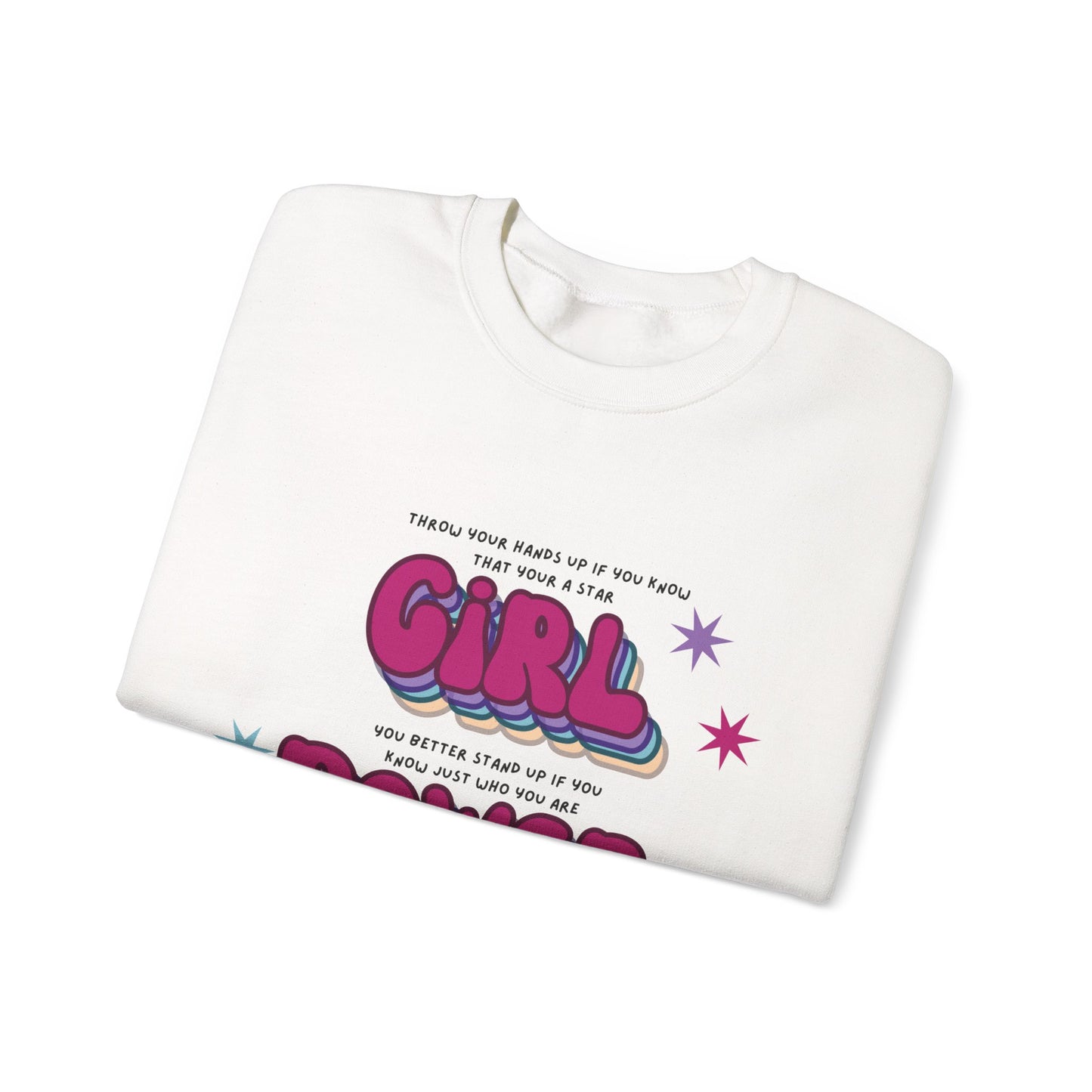 Cheetah Girls "Girl Power" Lyrics Crewneck Sweatshirt