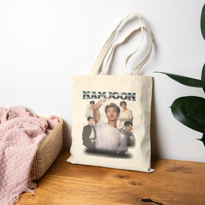 Namjoon Vintage Portrait Graphic Canvas Tote