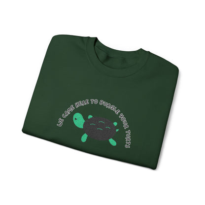 “We Came Here to Burgle Your Turts” Crewneck Sweatshirt