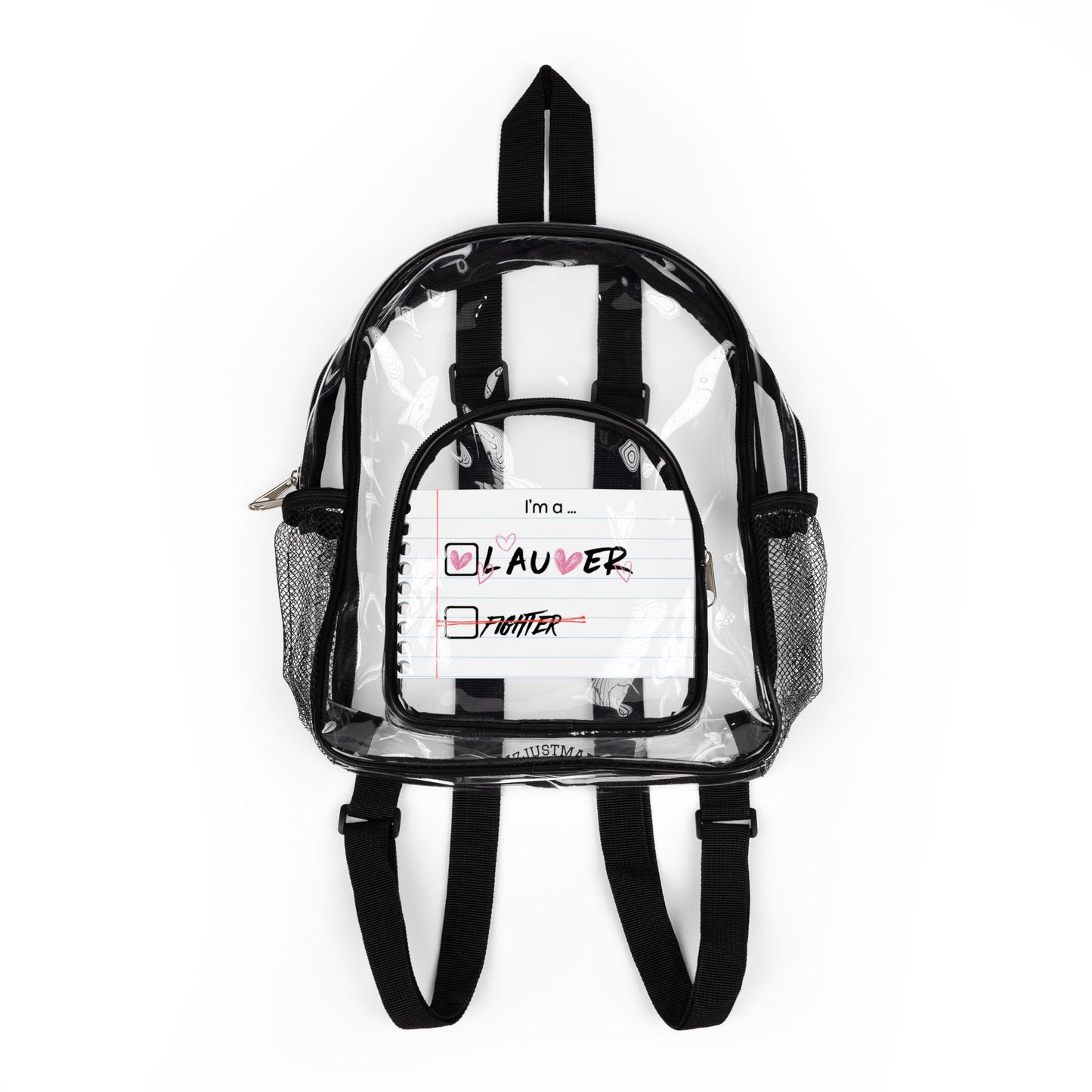 Laufey Clear Stadium Backpack — Concert-Ready Clear Backpack for Fans