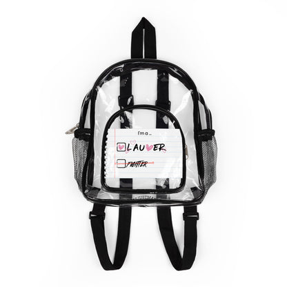 Laufey Clear Stadium Backpack — Concert-Ready Clear Backpack for Fans