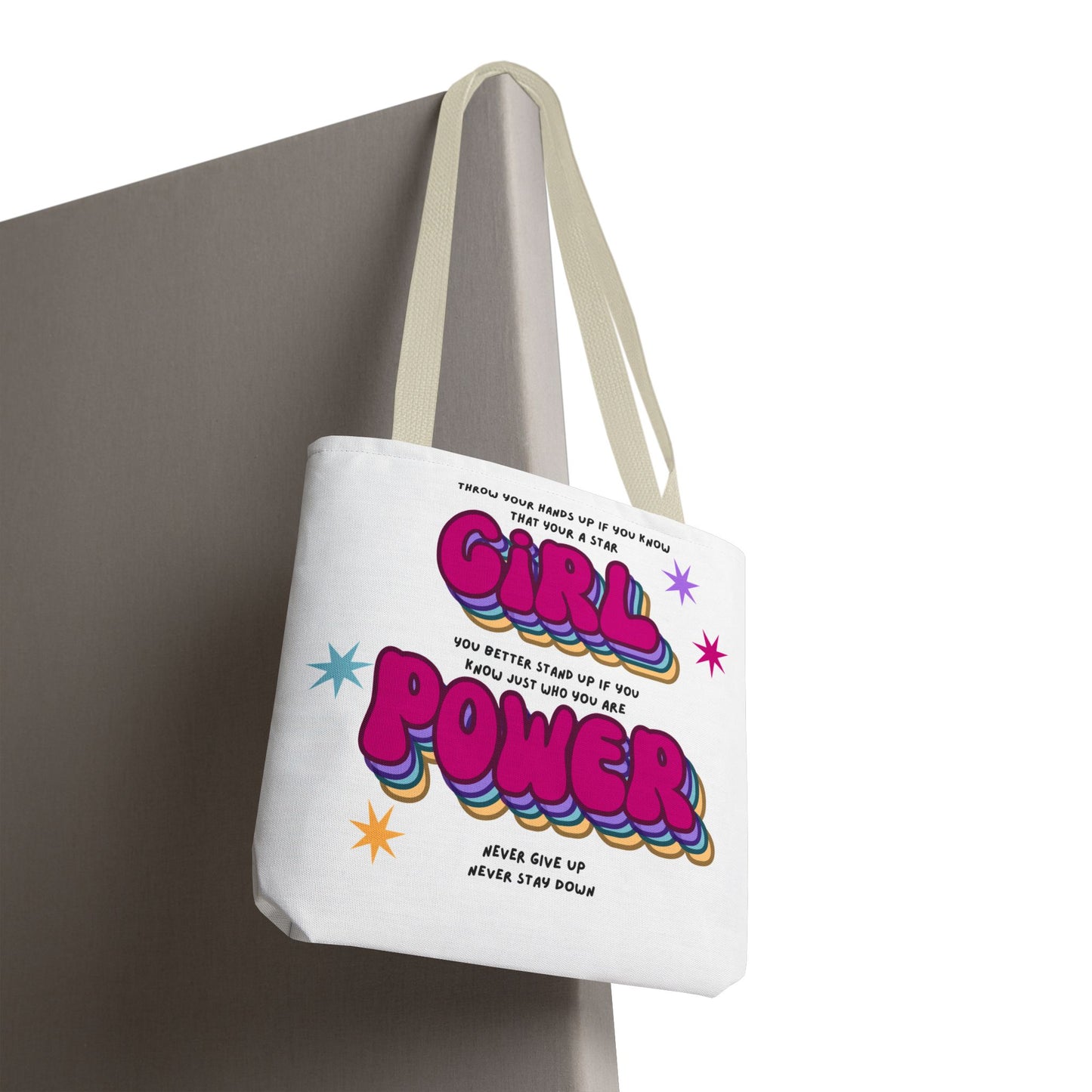 Cheetah Girls "Girl Power" Lyrics Tote Bag — Retro 2000s Fan Tote