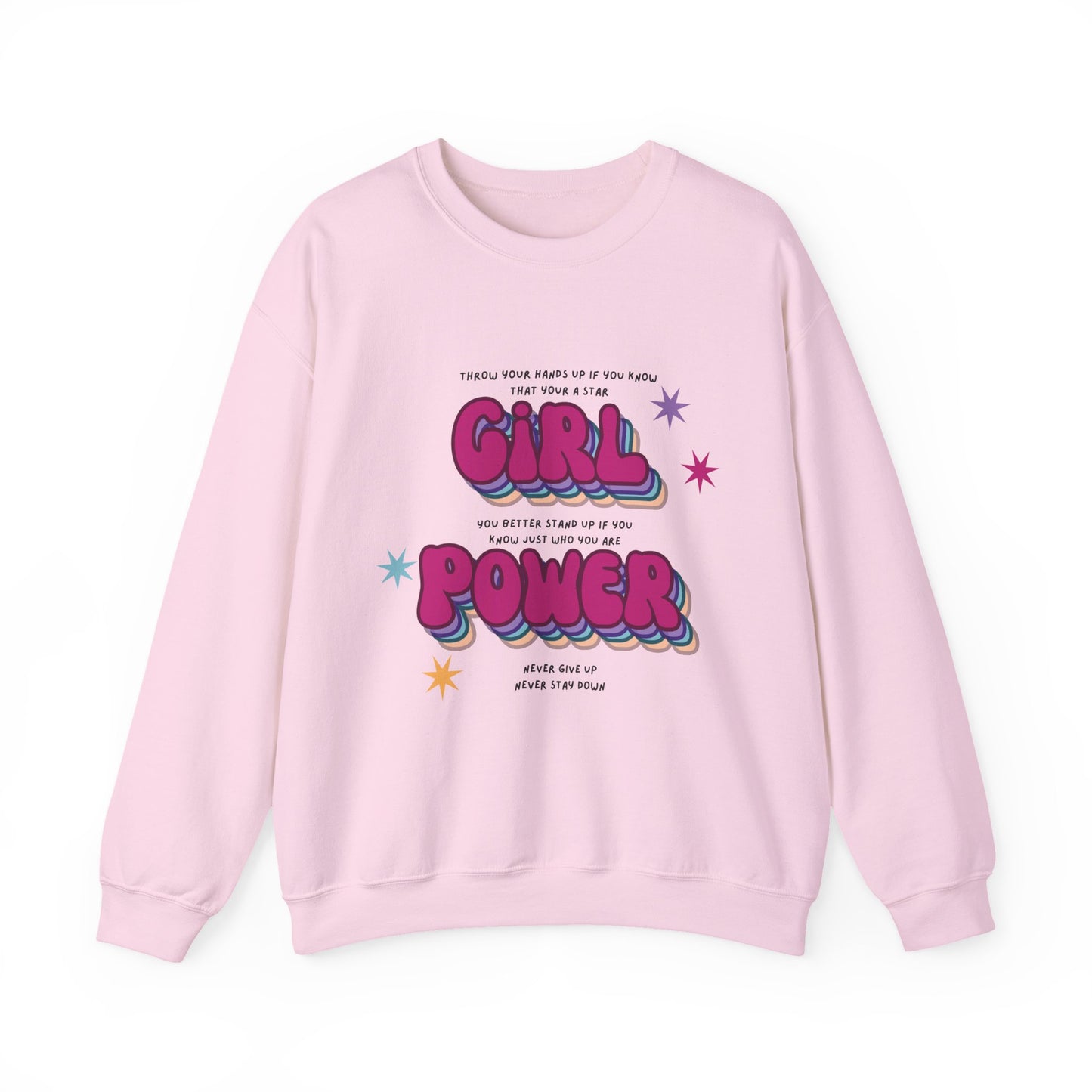 Cheetah Girls "Girl Power" Lyrics Crewneck Sweatshirt