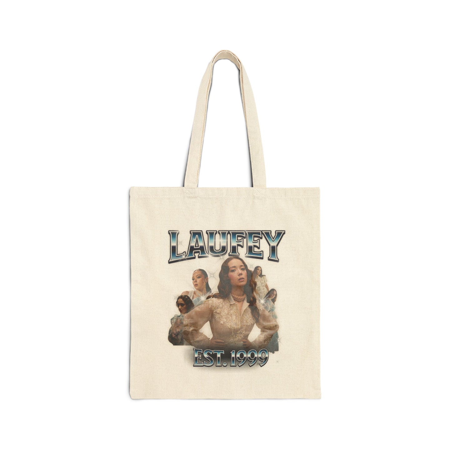 'Laufey' Vintage Portrait Graphic Canvas Tote for Laufey Fans