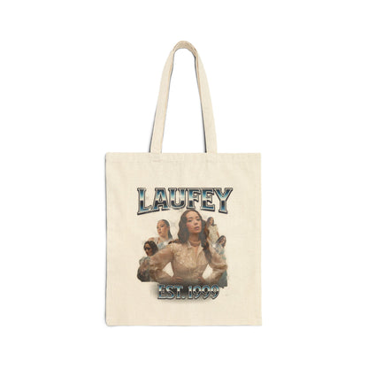 'Laufey' Vintage Portrait Graphic Canvas Tote for Laufey Fans