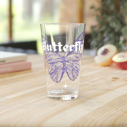BTS Butterfly Lyric Pint Glass