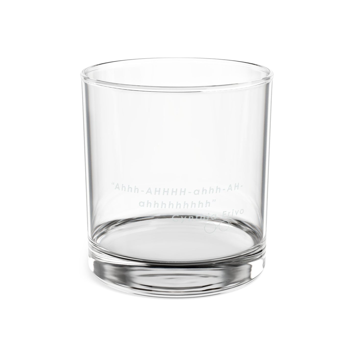 Engraved Whiskey Glass 10.5oz — “Ahhh‑AHHHH‑ahhh‑AH‑ahhhhhhh” (Cynthia Erivo, Defying Gravity)