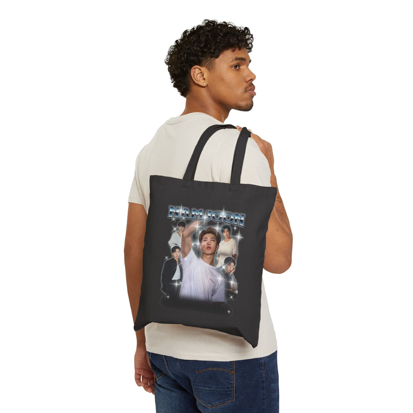 Namjoon Vintage Portrait Graphic Canvas Tote